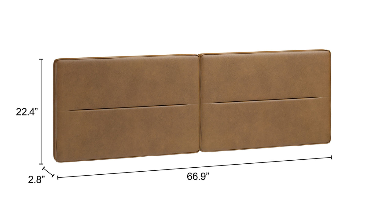 Cove Brown Floating Queen Headboard by Zuomod at Eve Furniture