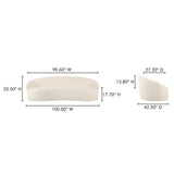 Cove Cream Outdoor Sofa by MOES at Eve Furniture