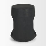 Cove Dark Brown Sculptural Open Side Table by Mercana at Eve Furniture