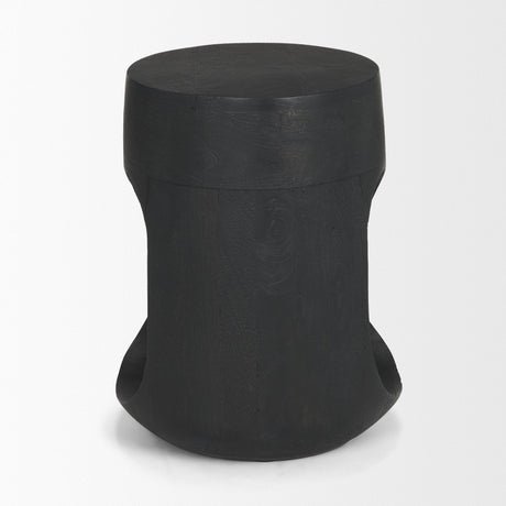 Cove Dark Brown Sculptural Open Side Table by Mercana at Eve Furniture