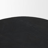 Cove Dark Brown Sculptural Open Side Table by Mercana at Eve Furniture