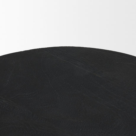 Cove Dark Brown Sculptural Open Side Table by Mercana at Eve Furniture