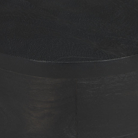 Cove Dark Brown Sculptural Open Side Table by Mercana at Eve Furniture