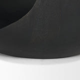 Cove Dark Brown Sculptural Open Side Table by Mercana at Eve Furniture