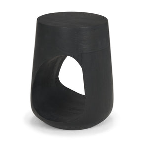 Cove Dark Brown Sculptural Open Side Table by Mercana at Eve Furniture