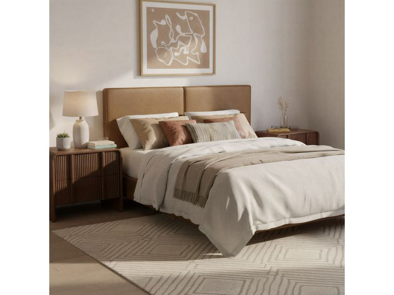 Cove Floating Queen Headboard Brown