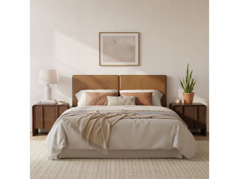 Cove Floating Queen Headboard Brown