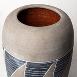 Cove Grey/Brown Ceramic Vase by Mercana at Eve Furniture