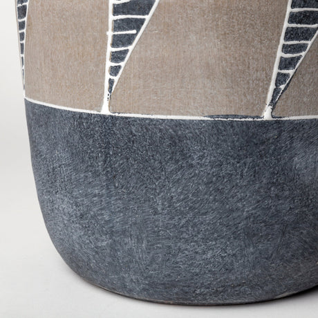 Cove Grey/Brown Ceramic Vase by Mercana at Eve Furniture