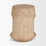 Cove Light Brown Sculptural Open Side Table by Mercana at Eve Furniture