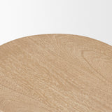 Cove Light Brown Sculptural Open Side Table by Mercana at Eve Furniture
