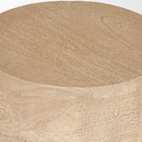 Cove Light Brown Sculptural Open Side Table by Mercana at Eve Furniture