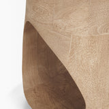 Cove Light Brown Sculptural Open Side Table by Mercana at Eve Furniture