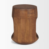 Cove Mid-Brown Sculptural Open Side Table by Mercana at Eve Furniture