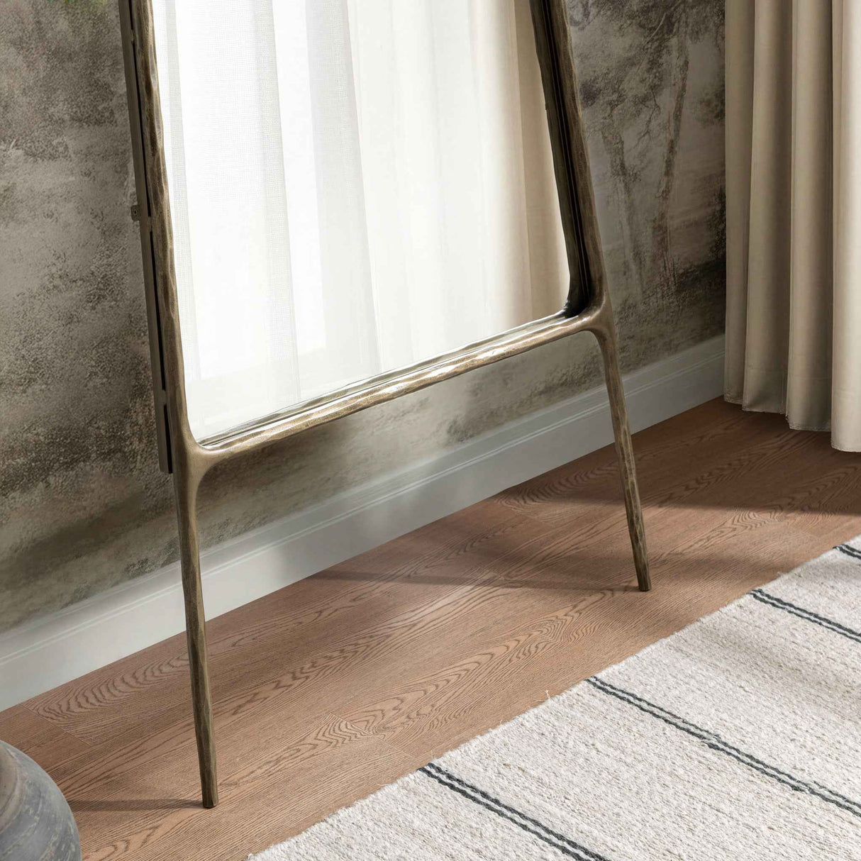 Cove Molten Brass Mirror by Classic Home at Eve Furniture