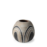 Cove Small Brown/White Ceramic Vase by Mercana at Eve Furniture