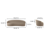 Cove Taupe Outdoor Sofa by Moe's Home at Eve Furniture