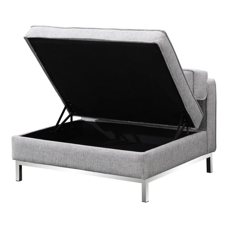Covella Grey Ottoman Storage by MOES at Eve Furniture