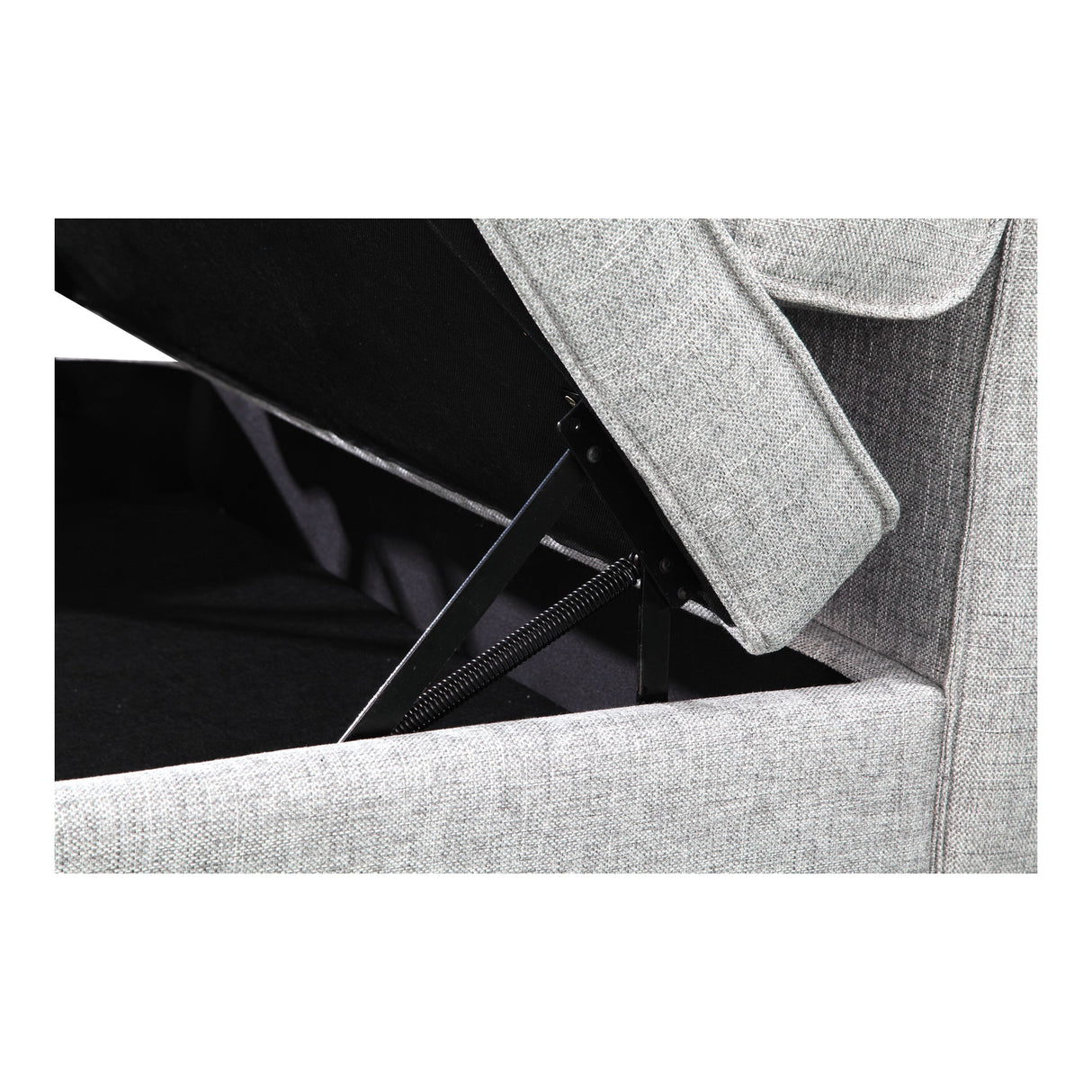 Covella Grey Ottoman Storage by MOES at Eve Furniture