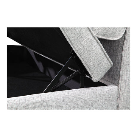 Covella Grey Ottoman Storage by MOES at Eve Furniture