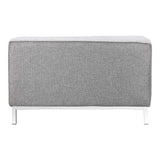 Covella Grey Ottoman Storage