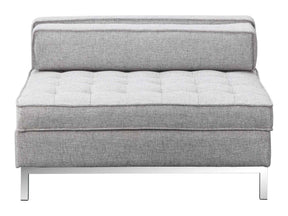 Covella Grey Ottoman Storage