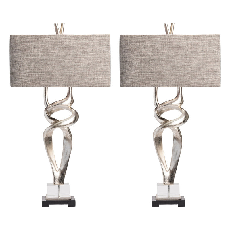Coventry Silver Table Lamp (Set of 2) by Crestview at Eve Furniture