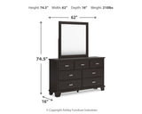 Covetown Dark Brown Bedroom Mirror (Mirror Only) by ASHLEY FURNITURE at Eve Furniture