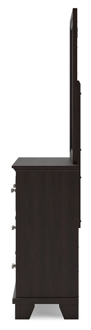 Covetown Dark Brown Bedroom Mirror (Mirror Only) by ASHLEY FURNITURE at Eve Furniture