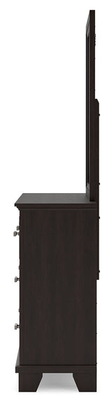 Covetown Dark Brown Bedroom Mirror (Mirror Only) by ASHLEY FURNITURE at Eve Furniture