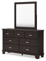 Covetown Dark Brown Bedroom Mirror (Mirror Only) by ASHLEY FURNITURE at Eve Furniture