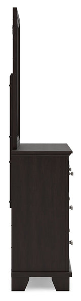 Covetown Dark Brown Bedroom Mirror (Mirror Only) by ASHLEY FURNITURE at Eve Furniture