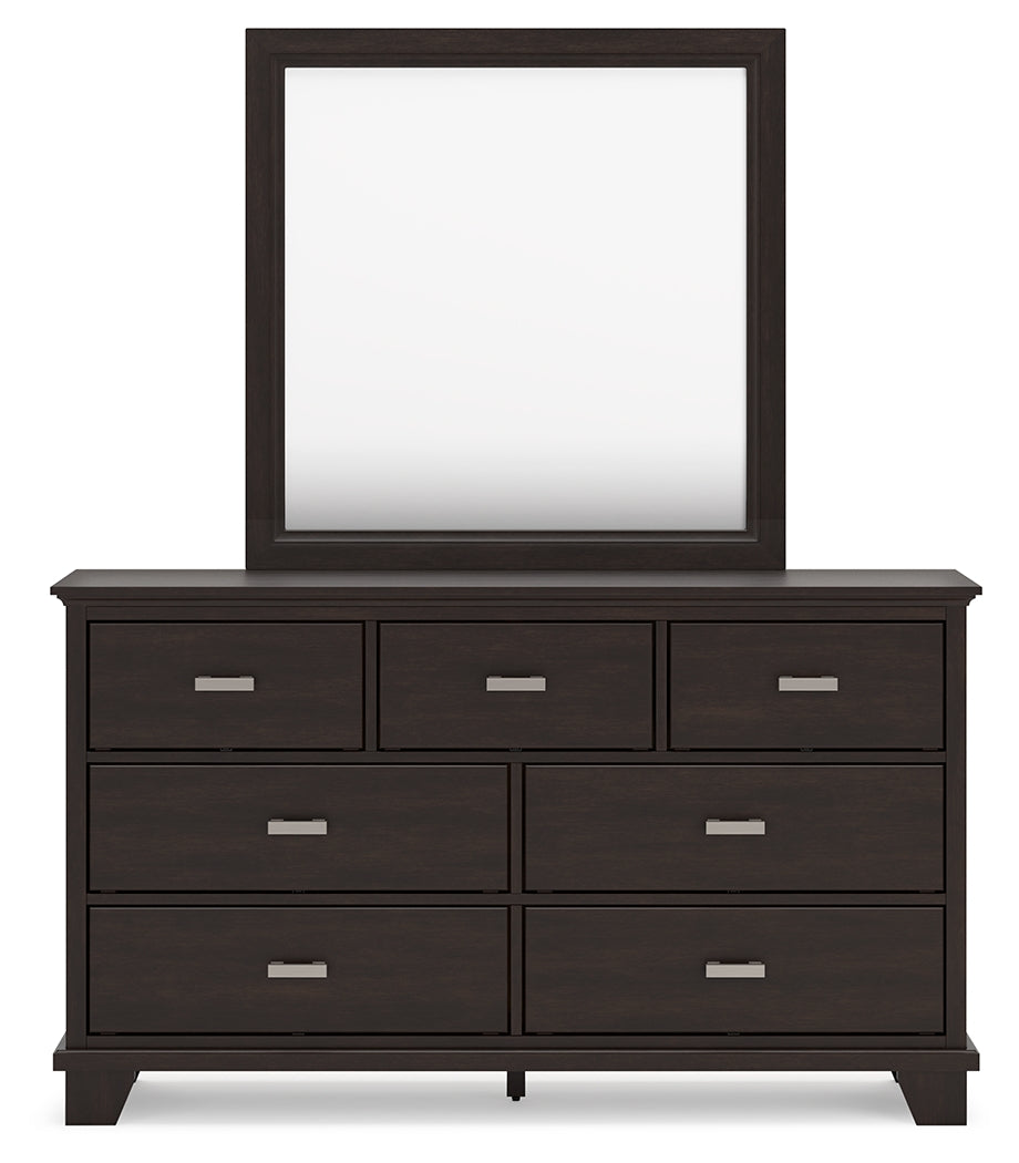 Covetown Dark Brown Bedroom Mirror (Mirror Only) by ASHLEY FURNITURE at Eve Furniture
