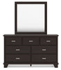 Covetown Dark Brown Bedroom Mirror (Mirror Only) by ASHLEY FURNITURE at Eve Furniture