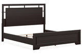 Covetown Dark Brown California King Panel Bed by Ashley at Eve Furniture