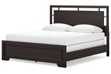 Covetown Dark Brown California King Panel Bed by Ashley at Eve Furniture