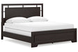 Covetown Dark Brown California King Panel Bed by Ashley at Eve Furniture