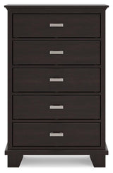 Covetown Dark Brown Chest of Drawers by Ashley at Eve Furniture