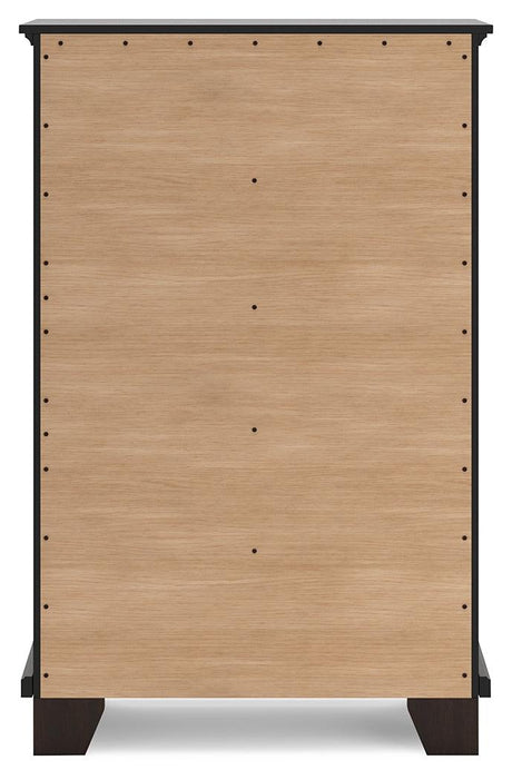 Covetown Dark Brown Chest of Drawers by Ashley at Eve Furniture