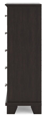 Covetown Dark Brown Chest of Drawers by Ashley at Eve Furniture