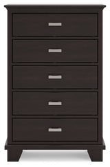 Covetown Dark Brown Chest of Drawers