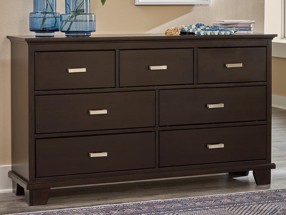 Covetown Dark Brown Dresser by Ashley at Eve Furniture