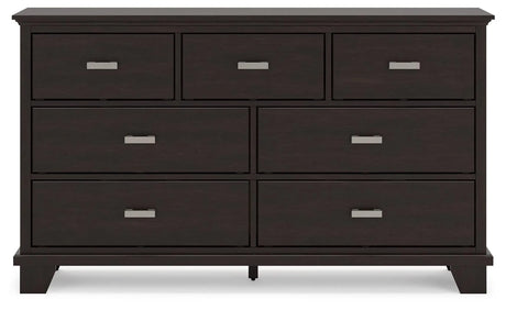 Covetown Dark Brown Dresser by Ashley at Eve Furniture