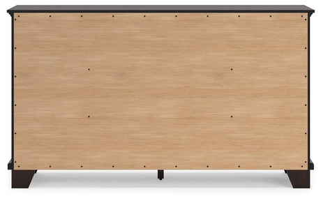 Covetown Dark Brown Dresser by Ashley at Eve Furniture
