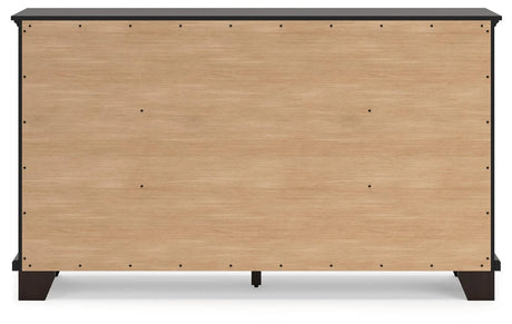Covetown Dark Brown Dresser by Ashley at Eve Furniture