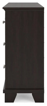 Covetown Dark Brown Dresser by Ashley at Eve Furniture