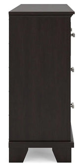 Covetown Dark Brown Dresser by Ashley at Eve Furniture