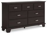 Covetown Dark Brown Dresser by Ashley at Eve Furniture