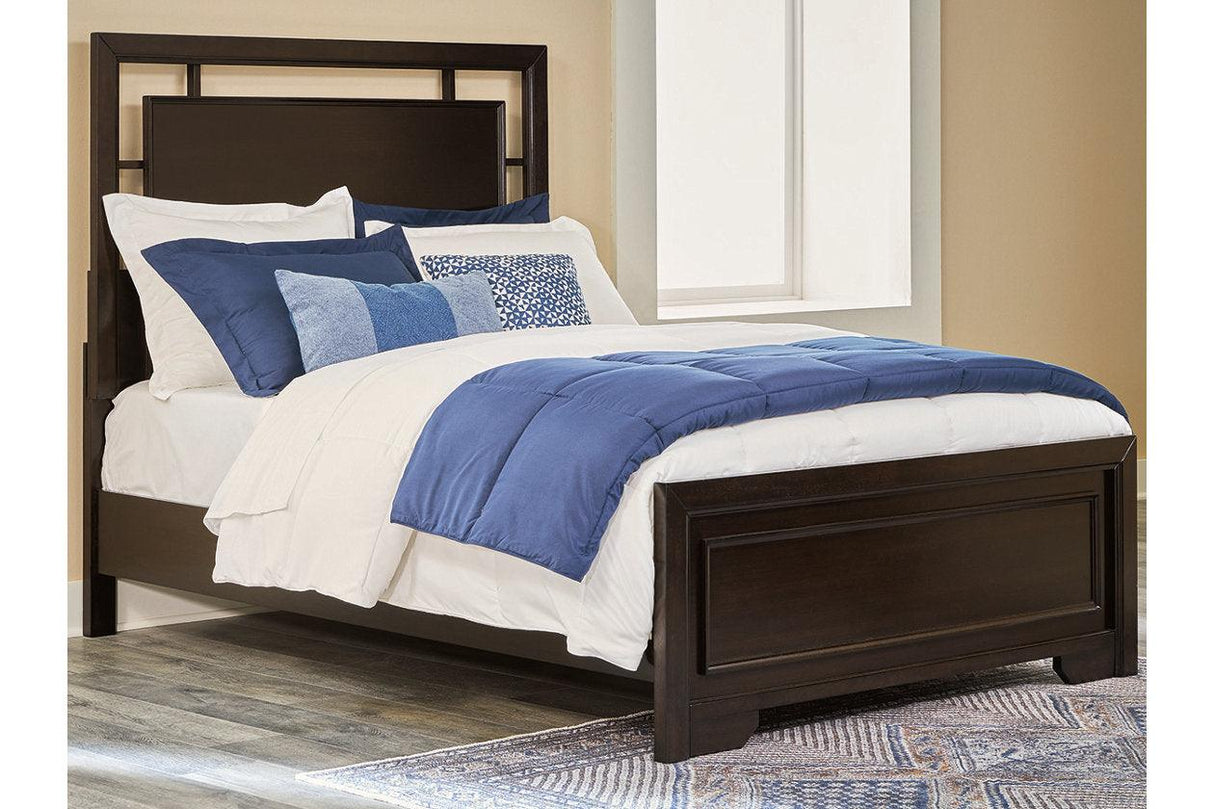 Covetown Dark Brown Full Panel Bed by Ashley at Eve Furniture
