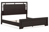 Covetown Dark Brown King Panel Bed by Ashley at Eve Furniture